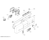Схема №1 SF25M250EU с изображением Передняя панель для посудомоечной машины Siemens 00448212