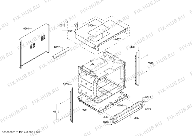 Схема №1 HBN3450UC с изображением Модуль управления для электропечи Bosch 00657430