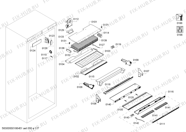 Схема №1 CIR30MIER1 K 1801 SF с изображением Плата для холодильной камеры Bosch 00688679