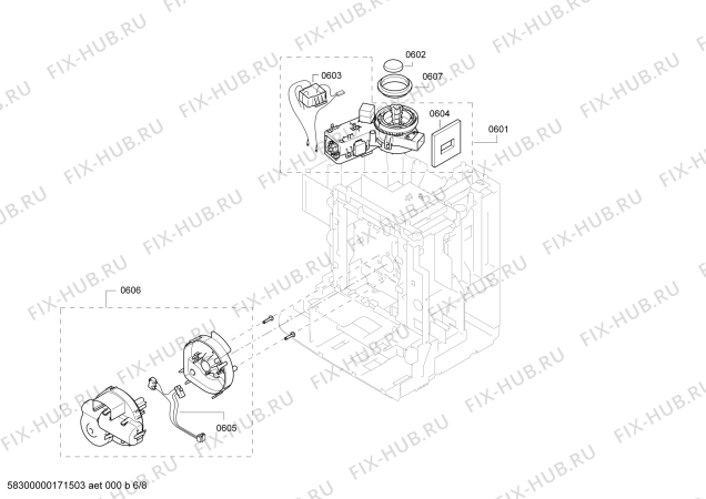 Схема №1 TCC78K750A с изображением Панель для кофеварки (кофемашины) Bosch 00684125