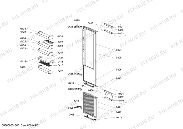 Схема №1 IC550129 с изображением NTC-сопротивление для холодильника Bosch 00644919