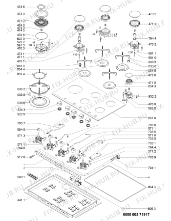 Схема №1 AKT 936/NB с изображением Затычка для электропечи Whirlpool 480121104694