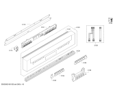 Схема №1 S41N53N4EU с изображением Передняя панель для посудомоечной машины Bosch 00748746