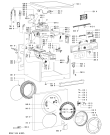 Схема №1 AWO/D 7740 с изображением Ручка (крючок) люка для стиралки Whirlpool 480111101121