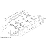 Схема №1 U15E52N5AU с изображением Крышка для плиты (духовки) Bosch 00681663