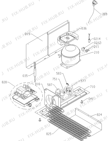 Схема №1 XBC660E (154511, VK1667) с изображением Преобразователь для холодильной камеры Gorenje 697272