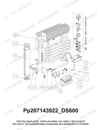 Взрыв-схема холодильника Electrolux DS600 - Схема узла Cooling generator