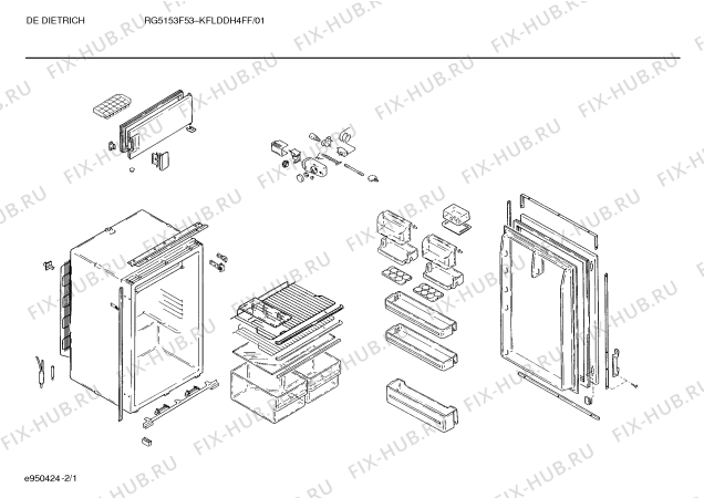 Схема №1 GFS1021 с изображением Планка для холодильника Siemens 00118096