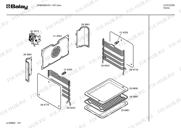 Схема №1 3HM506X с изображением Переключатель для духового шкафа Bosch 00175583
