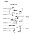 Схема №1 CM4418B1/9Q0 с изображением Уплотнитель для кофеварки (кофемашины) Tefal FS-9100016383