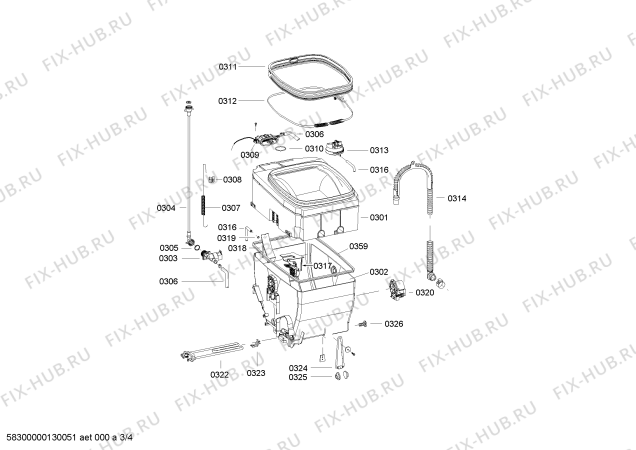 Схема №1 CWT10R12 с изображением Силовой модуль для стиралки Bosch 00676415