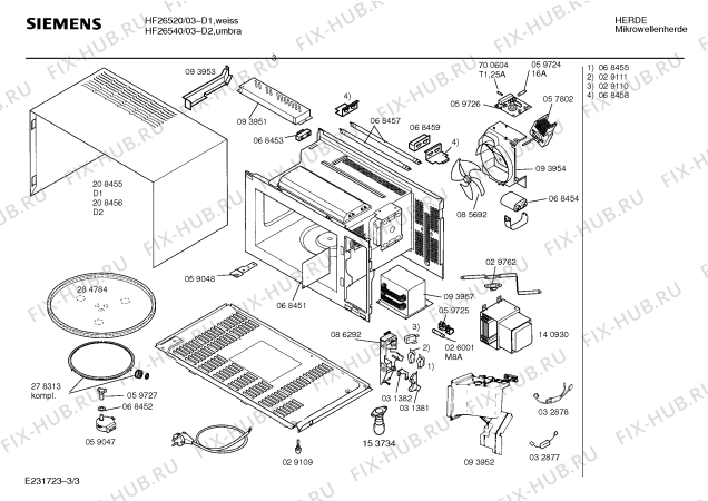 Схема №1 H5940B0 JOKER 942 с изображением Микровыключатель для свч печи Bosch 00068455