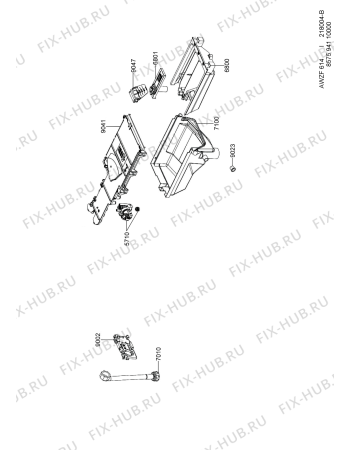 Схема №1 AWZ 614 с изображением Обшивка для стиралки Whirlpool 480113100437