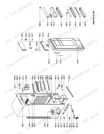 Схема №1 KVE 10S7000L A++WS с изображением Дверь для холодильника Whirlpool 480131100364