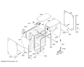 Схема №1 SHU5317UC с изображением Передняя панель для посудомоечной машины Bosch 00361566