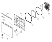 Схема №1 MDE 9651   -AEW (900002556, TD25.3) с изображением Декоративная панель для стиральной машины Gorenje 349214