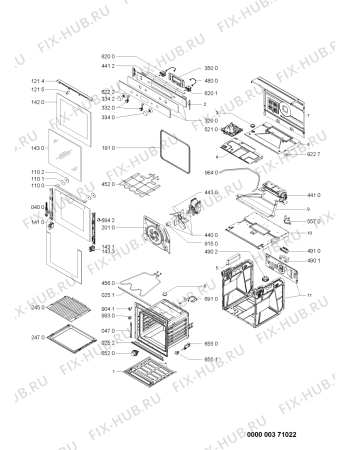 Схема №1 AKZM757IX (F091002) с изображением Инструкция по эксплуатации для плиты (духовки) Indesit C00354724