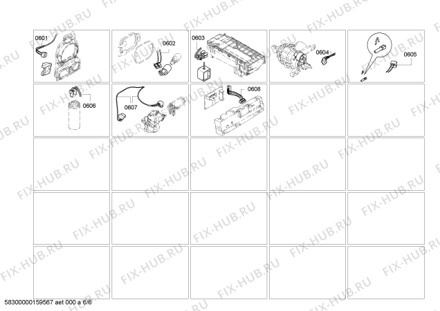 Взрыв-схема сушильной машины Bosch WTW86563CH EcoLogixx 7 - Схема узла 06