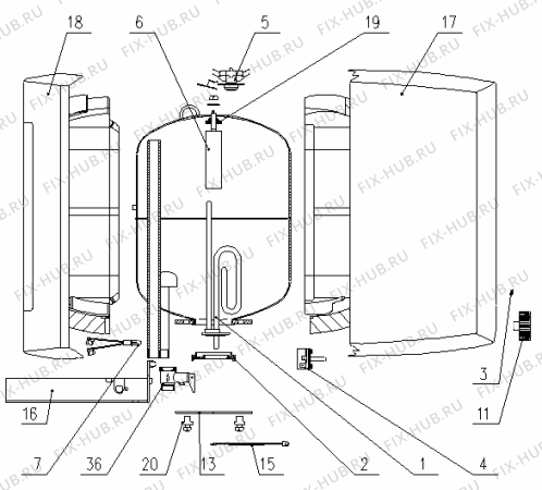 Схема №1 DG15602 (297983, GT 15 O) с изображением Шланг для водонагревателя Gorenje 262053