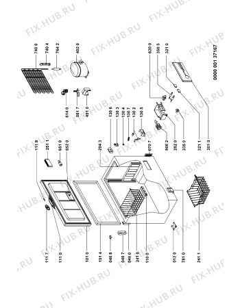 Схема №1 CM 4008 / CO 405B с изображением Накопитель для холодильной камеры Whirlpool 481251148455