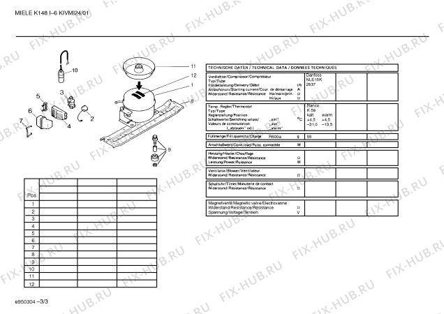 Схема №1 KIVMI24 K148I с изображением Стеклянная полка для холодильной камеры Bosch 00288833