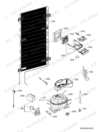 Взрыв-схема холодильника Electrolux IK3026SAR - Схема узла Cooling system 017