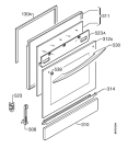 Схема №1 31GFGW с изображением Рукоятка для электропечи Electrolux 3554041016