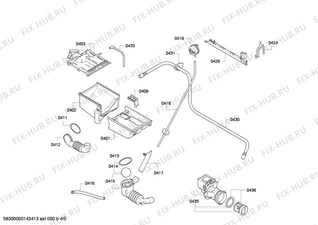 Взрыв-схема стиральной машины Bosch WAE28174EX Bosch Maxx 7 VarioPerfect - Схема узла 04