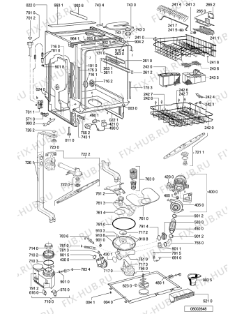 Схема №1 ADG 8556 IXM с изображением Панель для посудомоечной машины Whirlpool 481245371523