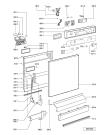 Схема №1 DW 691 ED WH с изображением Панель для электропосудомоечной машины Whirlpool 481245372825