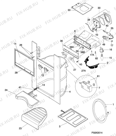 Взрыв-схема стиральной машины Kelvinator KIF26PMEW0 - Схема узла C10 Optional door