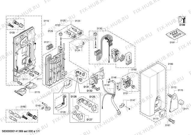 Схема №1 11/0814 ecotronic с изображением Модуль управления для бойлера Bosch 00648791