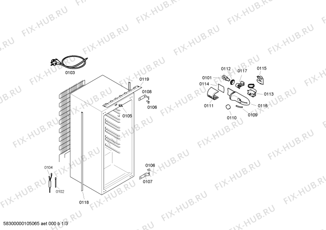 Схема №1 KIR25472FF с изображением Дверь для холодильной камеры Bosch 00236213