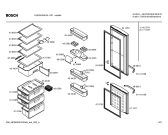 Схема №1 KGS36350 с изображением Дверь морозильной камеры для холодильной камеры Bosch 00471517