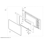Схема №1 HMT85GR53 с изображением Дверь для плиты (духовки) Bosch 00688436