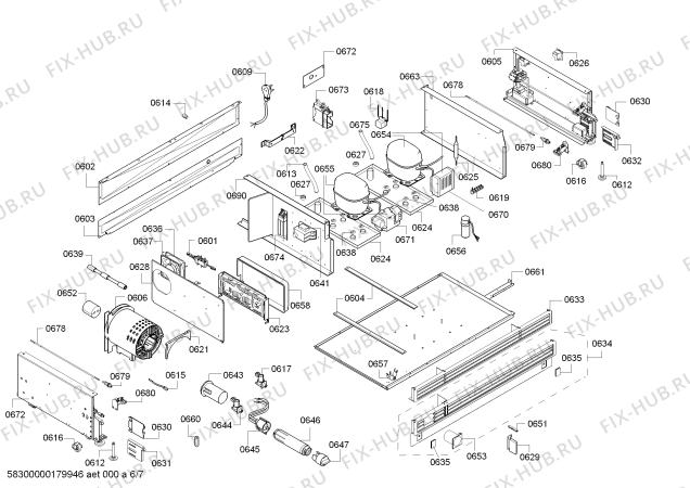 Схема №1 CIB30M1ER1 с изображением Изоляция для холодильника Bosch 00775972