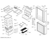 Схема №1 KG25F221 с изображением Дверь для холодильника Siemens 00242254