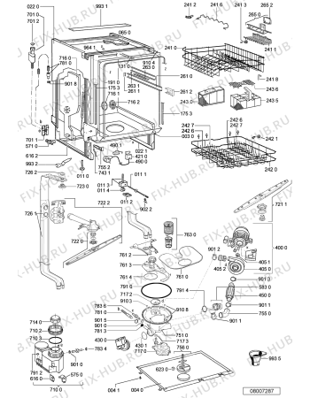 Схема №1 GSIK 6528/2 IN с изображением Панель для электропосудомоечной машины Whirlpool 480140100408