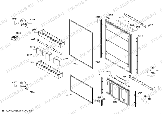 Схема №1 RB472304 Gaggenau с изображением Панель для холодильника Bosch 11023764