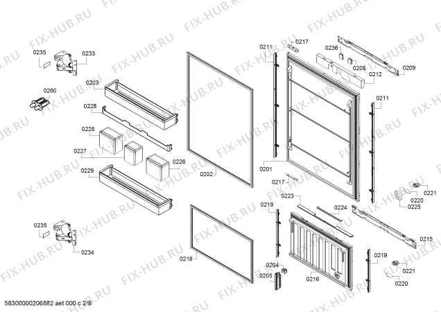 Схема №1 RB472704, Gaggenau с изображением Плата для холодильной камеры Bosch 11023758