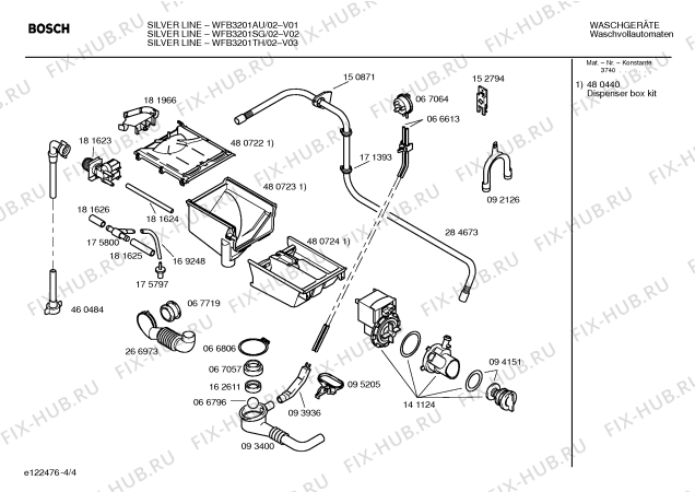 Схема №1 WFB3201TH SILVER LINE с изображением Панель управления для стиралки Bosch 00365397