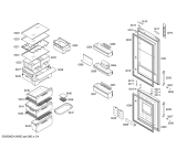 Схема №1 KGN36A60 с изображением Дверь морозильной камеры для холодильной камеры Bosch 00680155