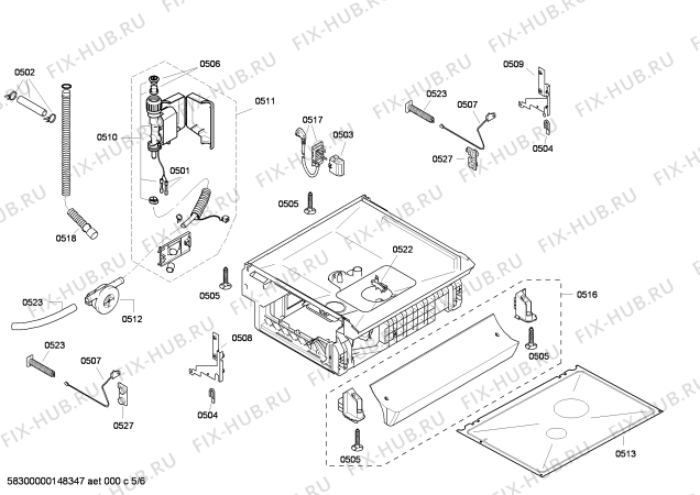 Схема №1 SGS87M02EU с изображением Модуль управления для посудомойки Bosch 00619860