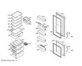 Схема №1 3KE5937A с изображением Дверь для холодильника Bosch 00243988