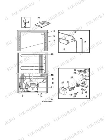 Взрыв-схема холодильника Rosenlew RJKL751 - Схема узла C10 Cold, users manual