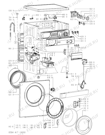 Схема №1 PDT 619 с изображением Переключатель (таймер) для стиралки Whirlpool 481228219871