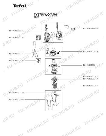 Схема №1 EO6751NO/AM0 с изображением Обрамление для пылесоса Rowenta FS-9100033244