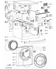 Схема №1 AWOE 9548 WP с изображением Модуль (плата) для стиралки Whirlpool 480111103925