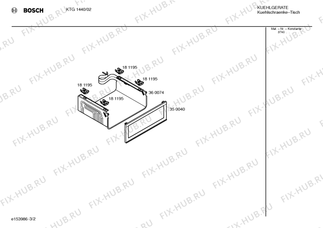 Схема №1 KTR1440FF с изображением Клапан для холодильника Bosch 00482091