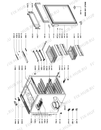 Схема №1 AFB 740 P с изображением Другое для холодильника Whirlpool 481946698391